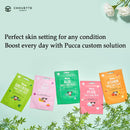 Fachouette Pucca Daily Skin Care Pack All Types of Skin Face Mask Paper Sheet 10Sheet, 25Sheet, 50Sheet