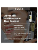 [COSRX] Advanced Snail Radiance Dual Essence (80Ml/2.70fl.oz)