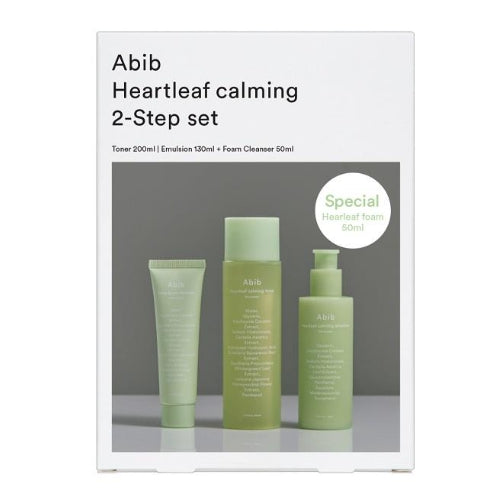 Heartleaf Calming 2-step set(Toner 200ml+Emulsion 130ml+ Foam Cleanser 50ml)