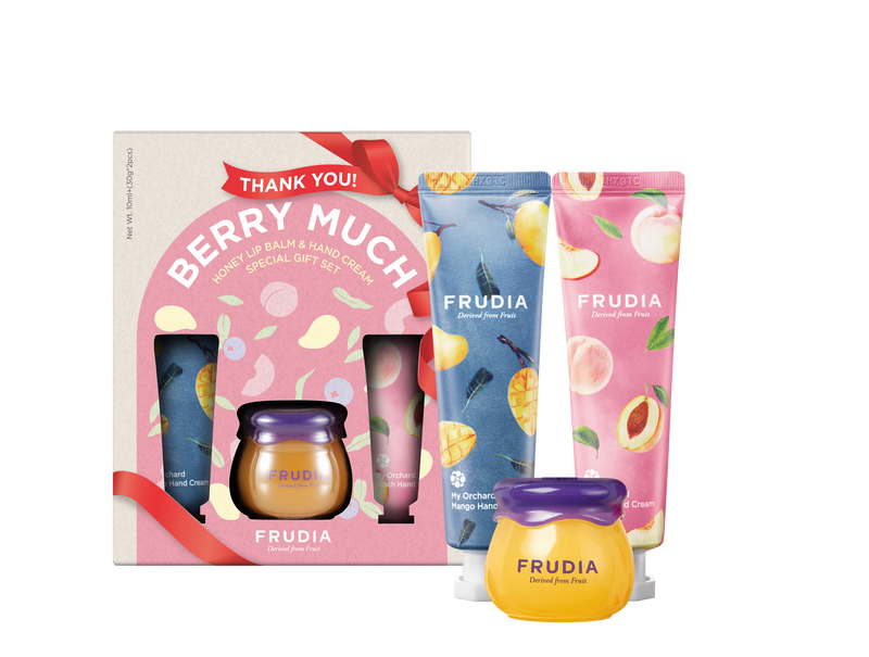Honey Lip Balm & Hand Cream Gift Set THANK YOU BERRY MUCH