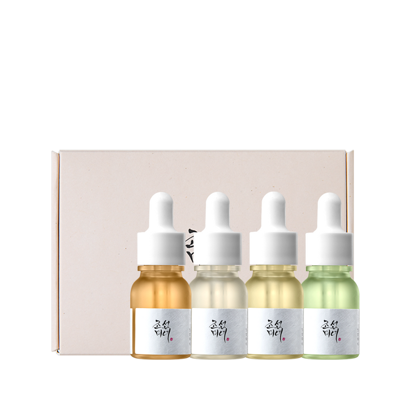 Hanbang Serum Discovery Kit(Revive Serum : Ginseng+Snail Mucin 10ml+Glow Deep Seum : Rice +Alpha Arbutin 10ml+Glow Serum : Propolis+Niacinamide 10ml+Calming Serum : Green tea+Panthenol 10ml)