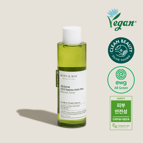 Vegan CICA Tea Tree AHA PHA Toner 200ml