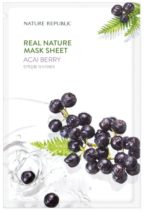 Real Nature Mask Sheet/ Acaiberry 23ml