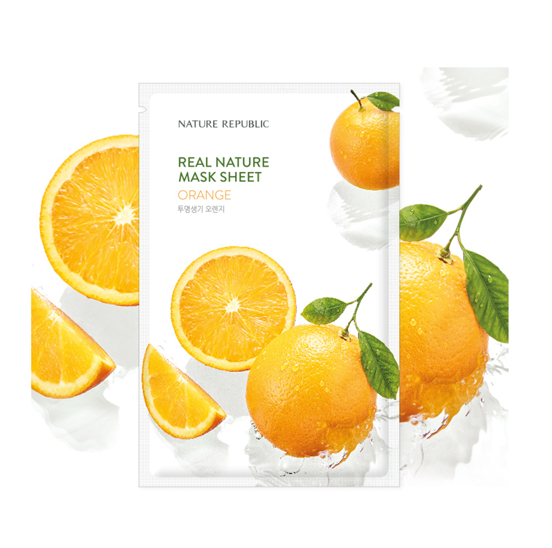 Real Nature Mask Sheet/ Orange 23ml