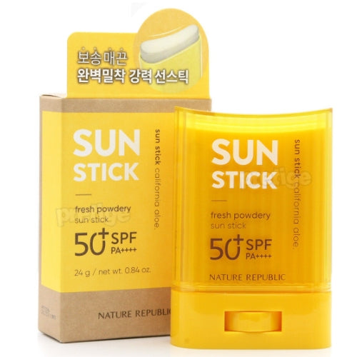 California Aloe fresh powdery sun stick SPF50+ PA++++ (2021)