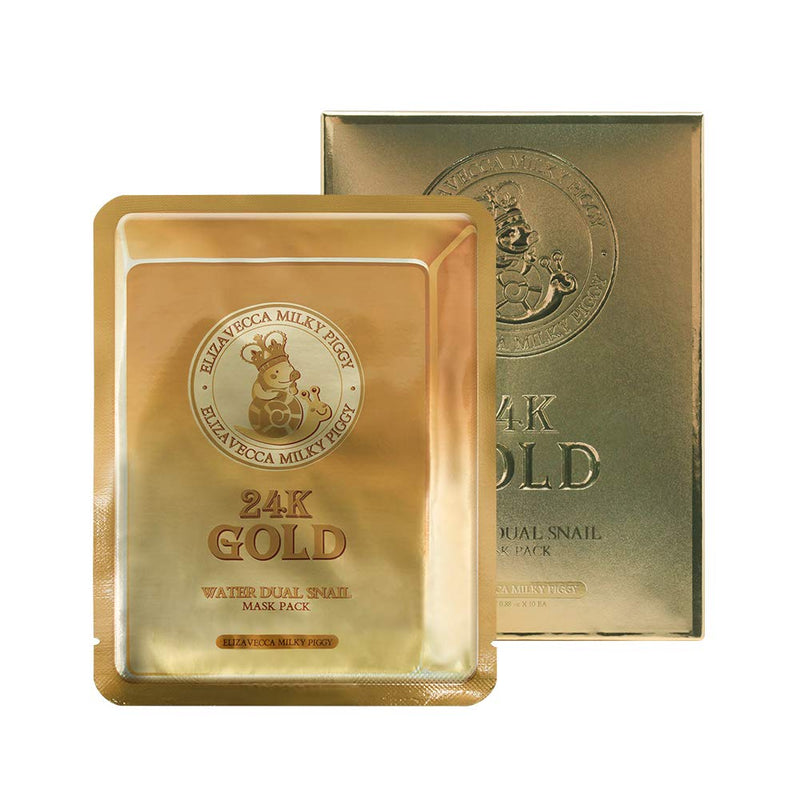 (Renew) 24k gold water dew snail mask pack (10ea)