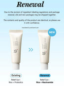 BEAUTY OF JOSEON Relief Sun : Rice + Probiotic SPF50+ PA++++